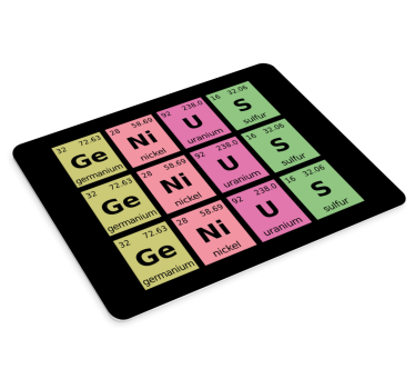 Tapis de souris citation affichage éléments périodiques - TenStickers