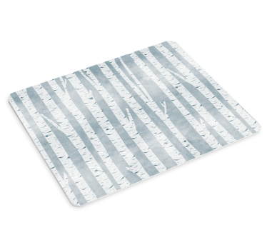 Tapis de souris motif rayures de bouleau - TenStickers
