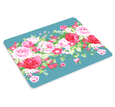 Tapis de souris motif design floral en fleurs - TenStickers