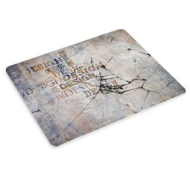 Tapis de souris personnalisable art textuel contemporain - TenStickers