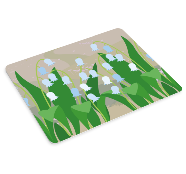 Tapis de souris motif scène de feuillage floral - TenStickers