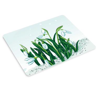 Tapis de souris original perce-neige en fleurs - TenStickers