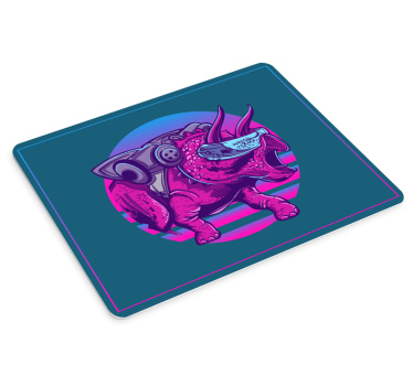 Tapis de souris gamer créature tricératops futuriste - TenStickers