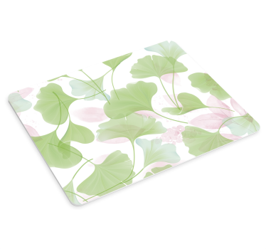 Tapis de souris motif feuilles de ginkgo tourbillonnantes - TenStickers