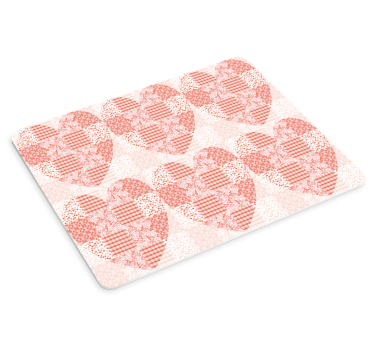 Tapis de souris motif cœur en patchwork - TenStickers