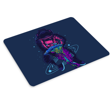Tapis de souris gamer astronaute avec méduse - TenStickers