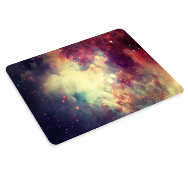 Tapis de souris carte du monde motif nébuleuse cosmique - TenStickers