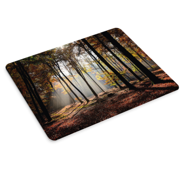 Tapis de souris style original Arbres à feuillage ensoleillé - TenStickers