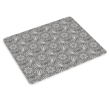Tapis de souris motif floral géométrique - TenStickers