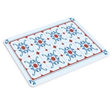Tapis de souris motif composition de carreaux botaniques - TenStickers