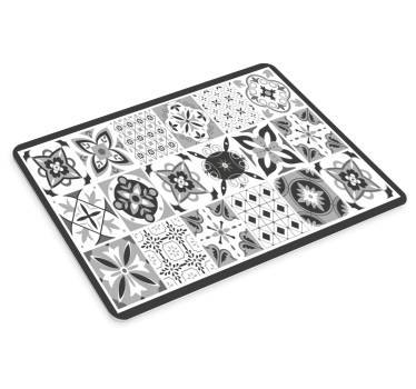 Tapis de souris motif motifs floraux géométriques - TenStickers