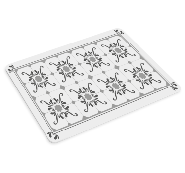 Tapis de souris motif élément floral élaboré - TenStickers