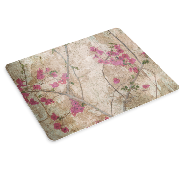 Tapis de souris motif texture florale en fleurs - TenStickers