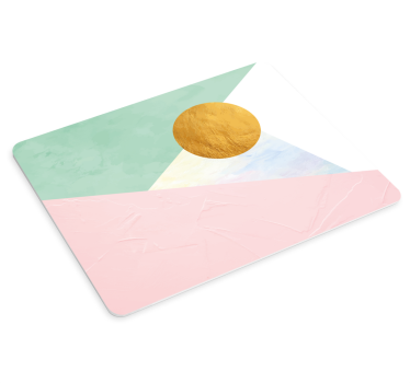 Tapis de souris motif bloc de couleur géométrique - TenStickers