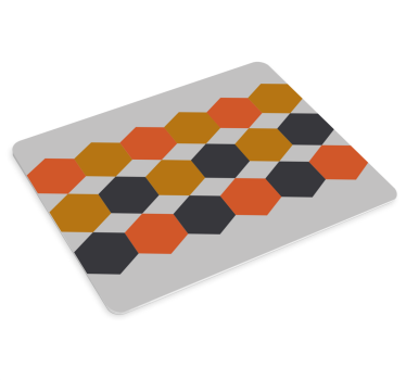Tapis de souris motif agencement coloré hexagonal - TenStickers