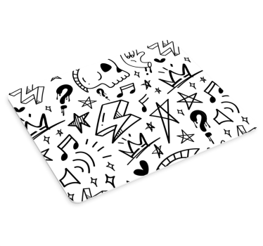 Tapis de souris motif icônes musicales stylisées - TenStickers