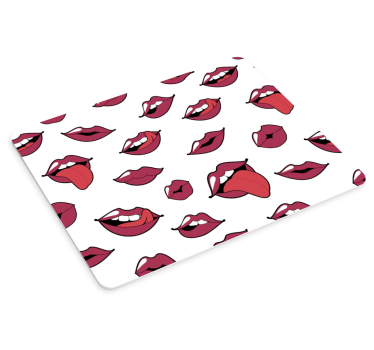 Tapis de souris avec motif Lèvres et langue abstraites - TenStickers