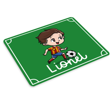 Tapis de souris personnalisable personnage de foot amusant - TenStickers