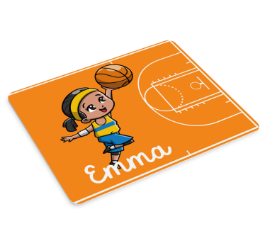 Tapis de souris personnalisable joueur de basket joyeux - TenStickers