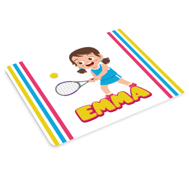 Tapis de souris personnalisable joueur de tennis animé - TenStickers