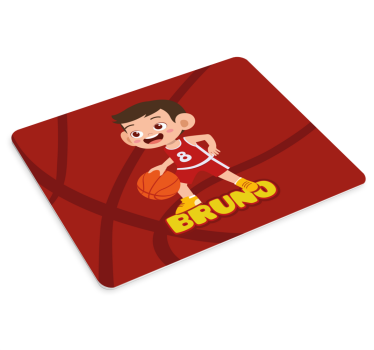 Tapis de souris personnalisable athlète de basket joyeux - TenStickers