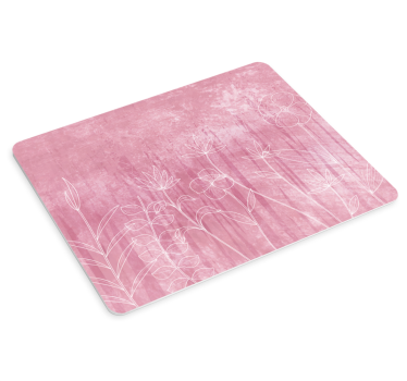 Tapis de souris motif contours floraux élégants - TenStickers