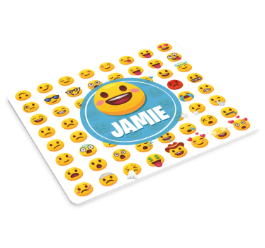 Tapis de souris personnalisable motif emoji joyeux - TenStickers