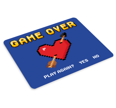 Tapis de souris gamer graphique cœur 8 bits - TenStickers