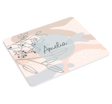 Tapis de souris personnalisable avec prénom accentué - TenStickers