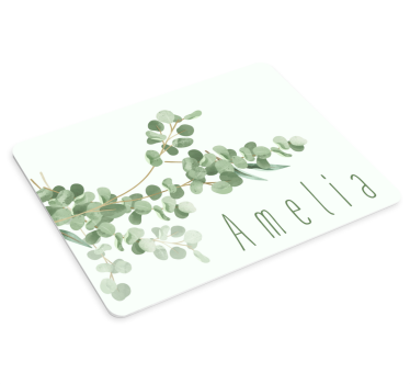 Tapis de souris personnalisable feuille d'eucalyptus - TenStickers