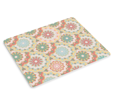Tapis de souris motif motifs floraux colorés - TenStickers