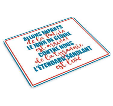 Tapis de souris Marseillaise paroles - TenStickers