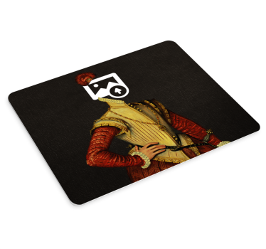 Tapis de souris style Portrait chien aristocrate personnalisé - TenStickers