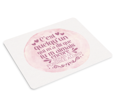 Tapis de souris chanson c'est quelqu'un qui m'a dit - TenStickers