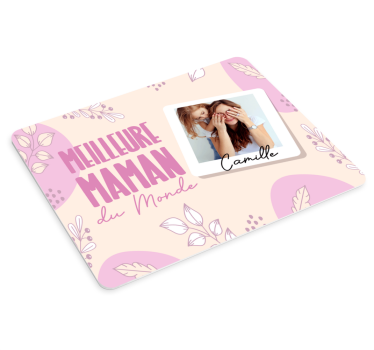 Tapis de souris avec nom meilleure maman - TenStickers