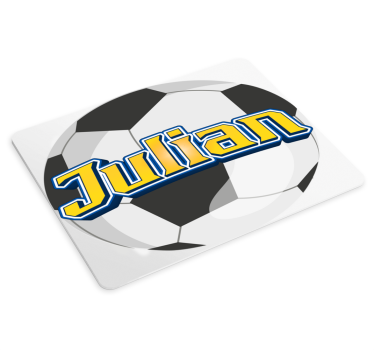 Tapis de souris nom ballon personnalisable - TenStickers