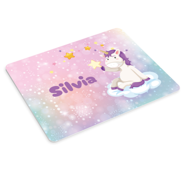 Tapis de souris personnalisé nom licorne - TenStickers