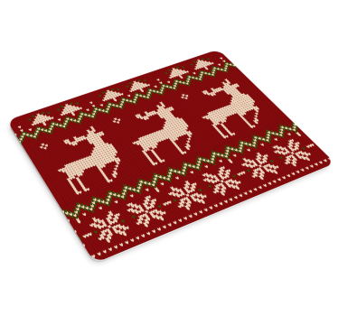 Tapis de souris noël modèle tissu tricoté - TenStickers