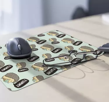 Tapis de souris original personnages de hérisson mignons - TenStickers