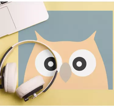 Tapis de souris animé hibou mignon en dessin animé - TenStickers