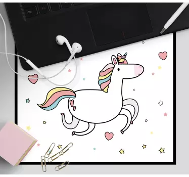 Tapis de souris animé licorne fantaisiste - TenStickers