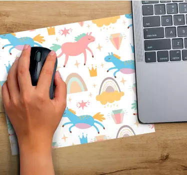 Tapis de souris animé motifs de licornes mignons - TenStickers