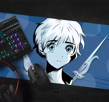 Tapis de souris animé personnage d'anime en gros plan - TenStickers