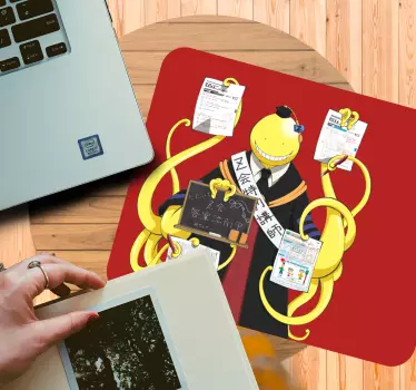 Tapis de souris animé personnage pieuvre amical - TenStickers