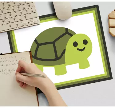 Tapis de souris animé tortue joyeuse - TenStickers