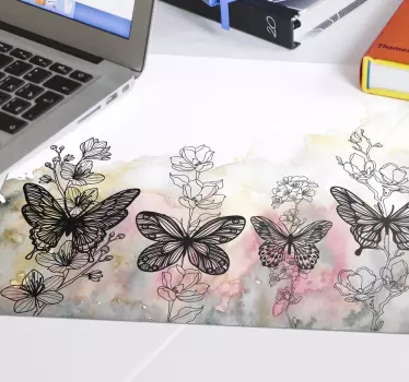 Tapis de souris art papillon - TenStickers