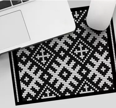 Tapis de souris avec motif sticker de carrés enchaînés viking - TenStickers
