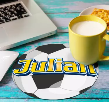 Tapis de souris nom ballon personnalisable - TenStickers