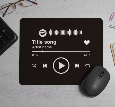 tapis de souris avec nom Spotify - TenStickers