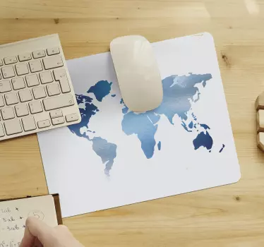 Tapis de souris carte du monde chic et élégant - TenStickers